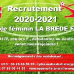 affiche foot fe minin recrutement